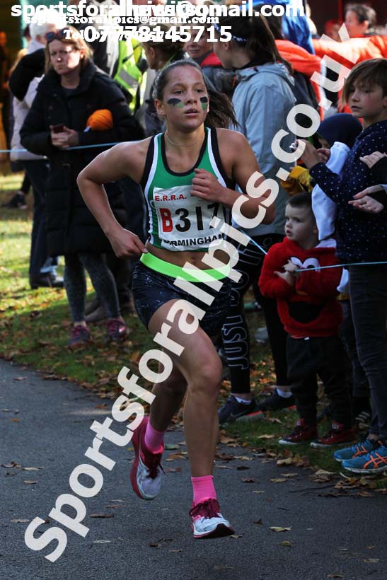 Girls under-13 3 stage road relay, 2019 ERRA 6 and 4 Stage Relay and Young Athletes.  Photo: David T. Hewitson/Sports for All Pics